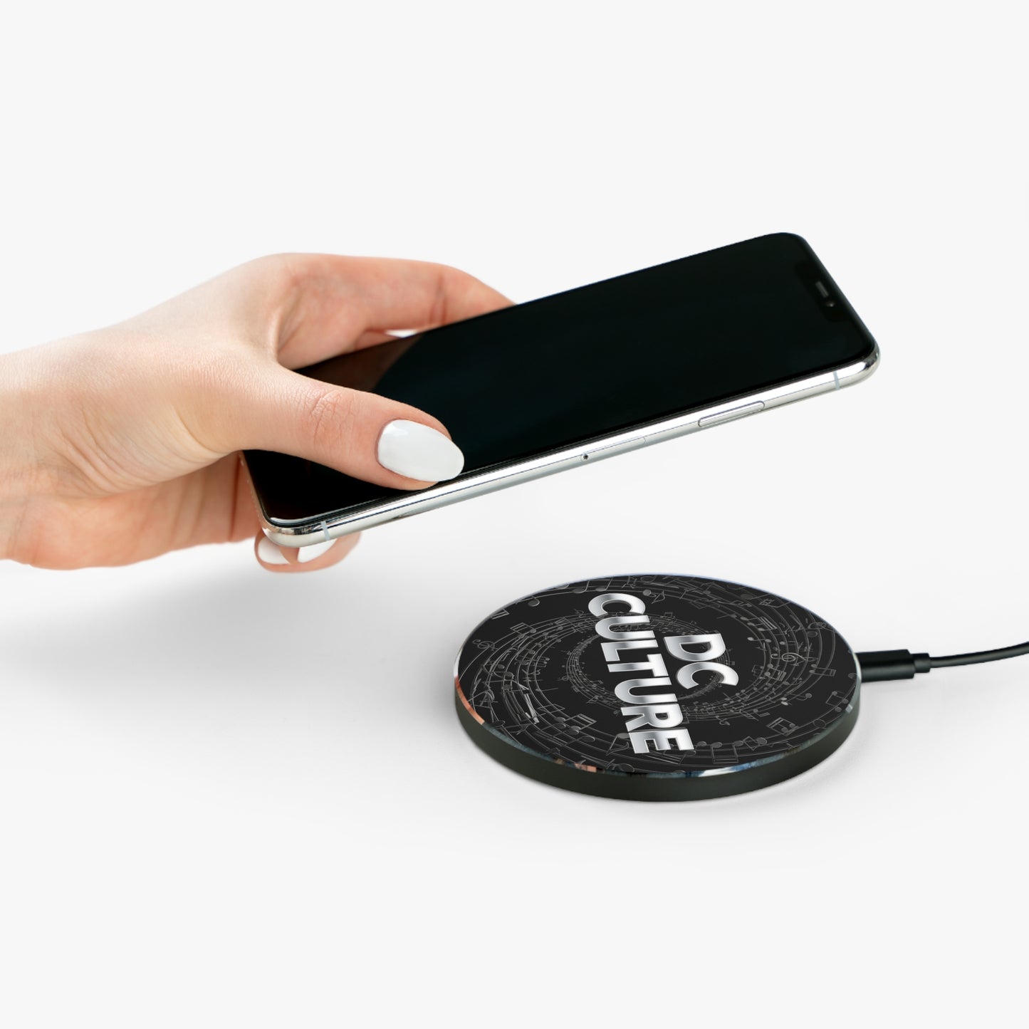 DC Culture Wireless Charger - Music Enthusiast Gift, Fast Charging Pad, Tech Accessory for Home/Office, Perfect for Music Lovers
