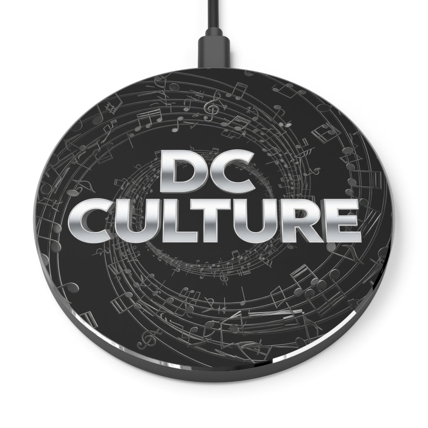 DC Culture Wireless Charger - Music Enthusiast Gift, Fast Charging Pad, Tech Accessory for Home/Office, Perfect for Music Lovers