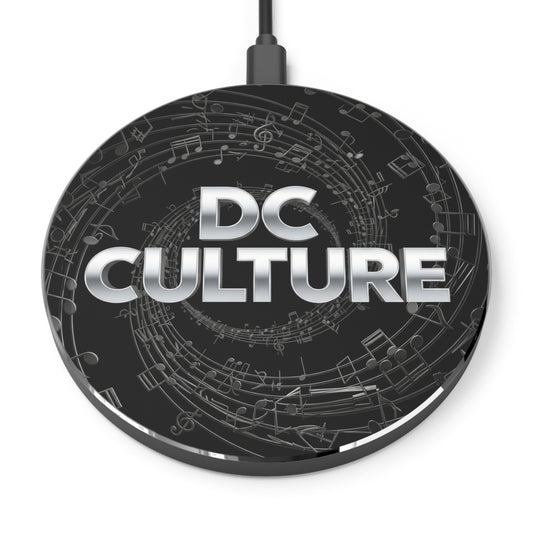 DC Culture Wireless Charger - Music Enthusiast Gift, Fast Charging Pad, Tech Accessory for Home/Office, Perfect for Music Lovers
