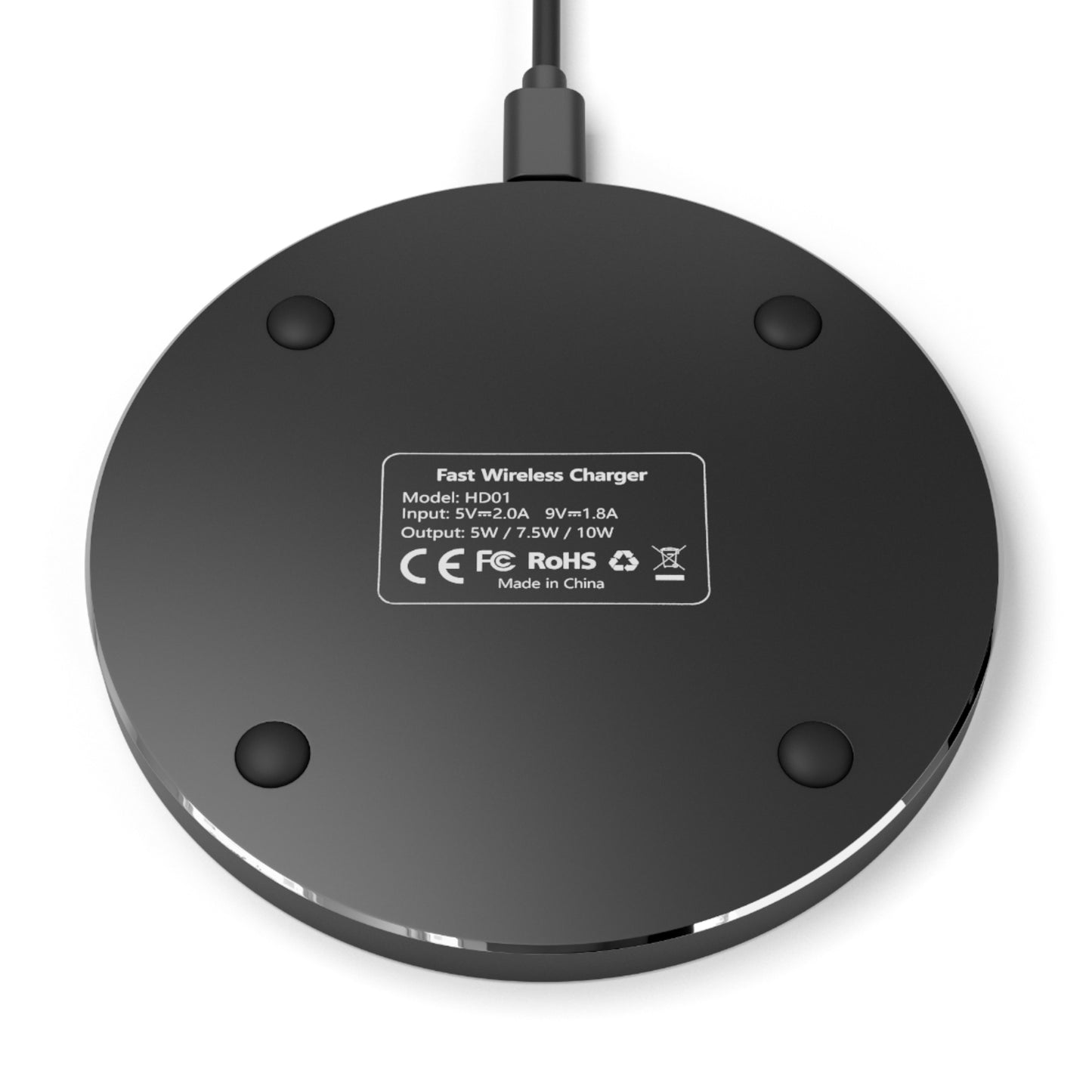 DC Culture Wireless Charger - Music Enthusiast Gift, Fast Charging Pad, Tech Accessory for Home/Office, Perfect for Music Lovers